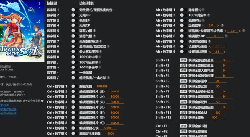 《空之轨迹1st》风灵月影修改器分享
