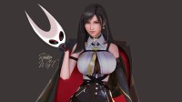 3D大神让巨雷蒂法穿上伊芙琳服装：身材性感到极致！