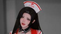 性感露肩韩援Yasal送上问候：快来杭州见大美女！