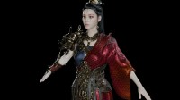 3D区新神!大神晒《黑神话》亢金星君模型 玉足吸睛