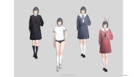被JK裙遮住的大长腿！设计师放出《寂静岭f》女主设计图