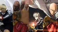 低成本小哥逆天COS《一拳超人》：脚指头变大光头！