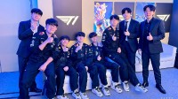 T1战队战胜TES后赛后返图：正在前往成都！