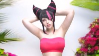 《街霸6》韩蛛俐COS：白嫩大雷性感玉足 根本顶不住!
