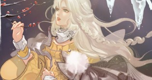 在冰挂雪枝间 她优雅静立 仿若将冬日的清韵悄然收藏